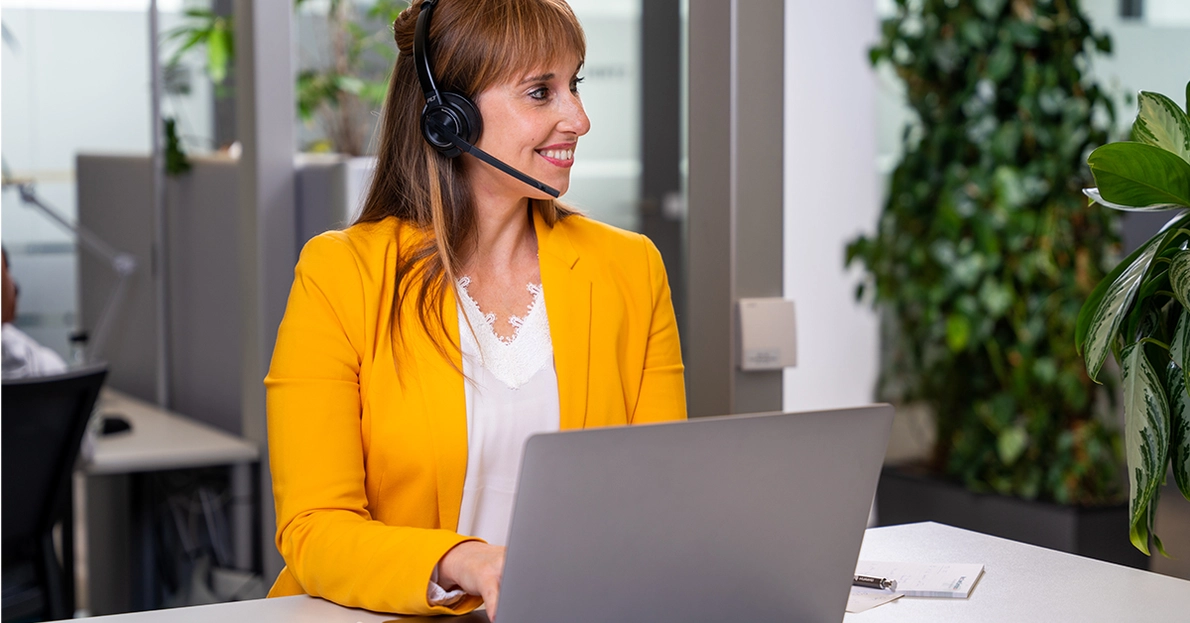 MobileWorking NewWork Laoptop Headset Buero