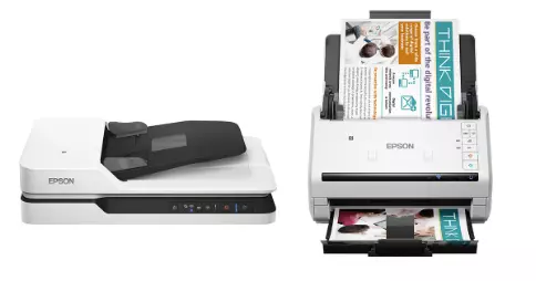Produktfoto der beiden Dokumentendrucker DS-80W & DS-70