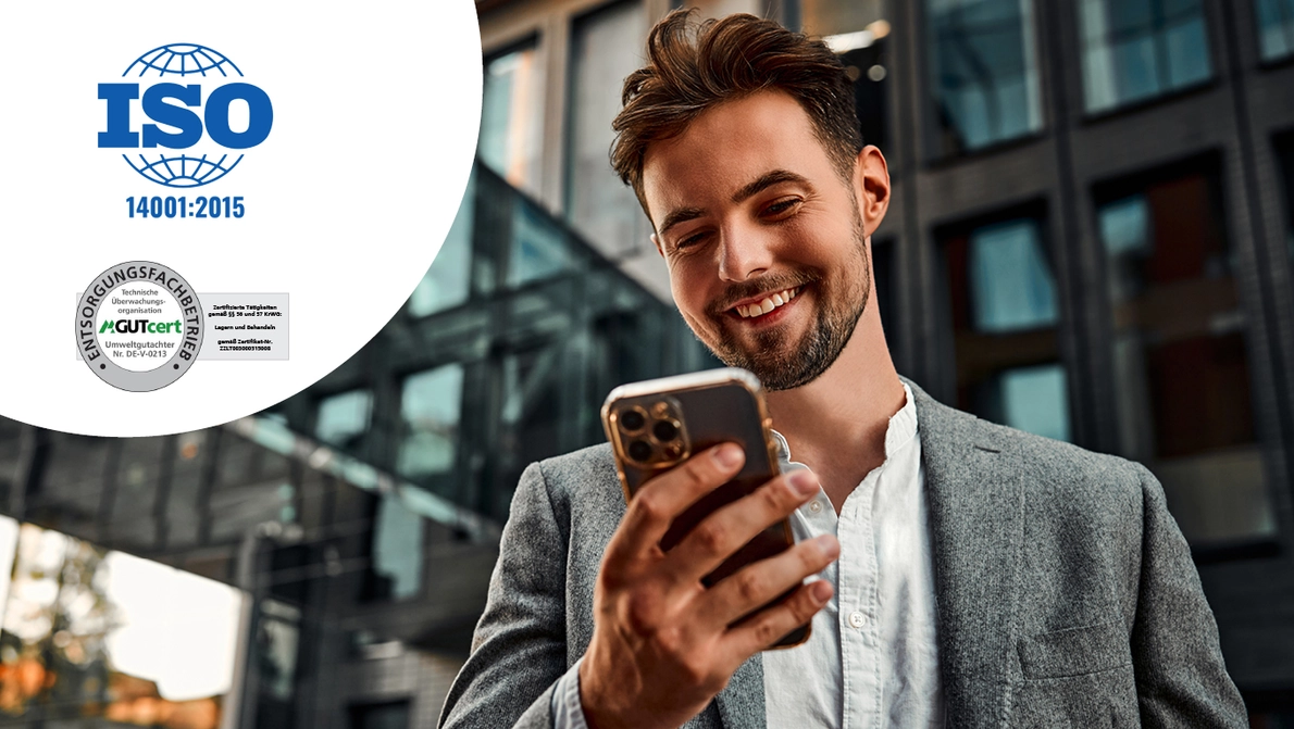 KOMSA ist DIN EN ISO 14001:2015 zertifiziert KOMSA ist DIN EN ISO 14001:2015 zertifiziert