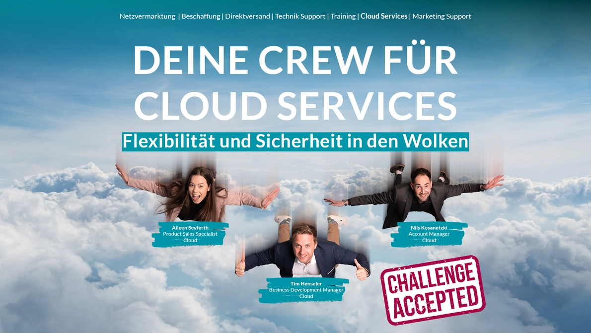 cloud services crew fliegen wolken