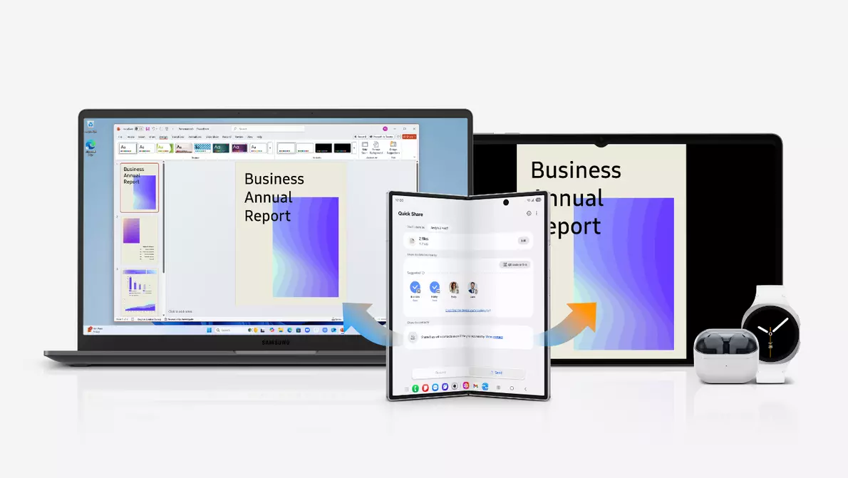Samsung Wechsel zwischen Devices Zahlreiche Samsung Devices miteinander verbunden