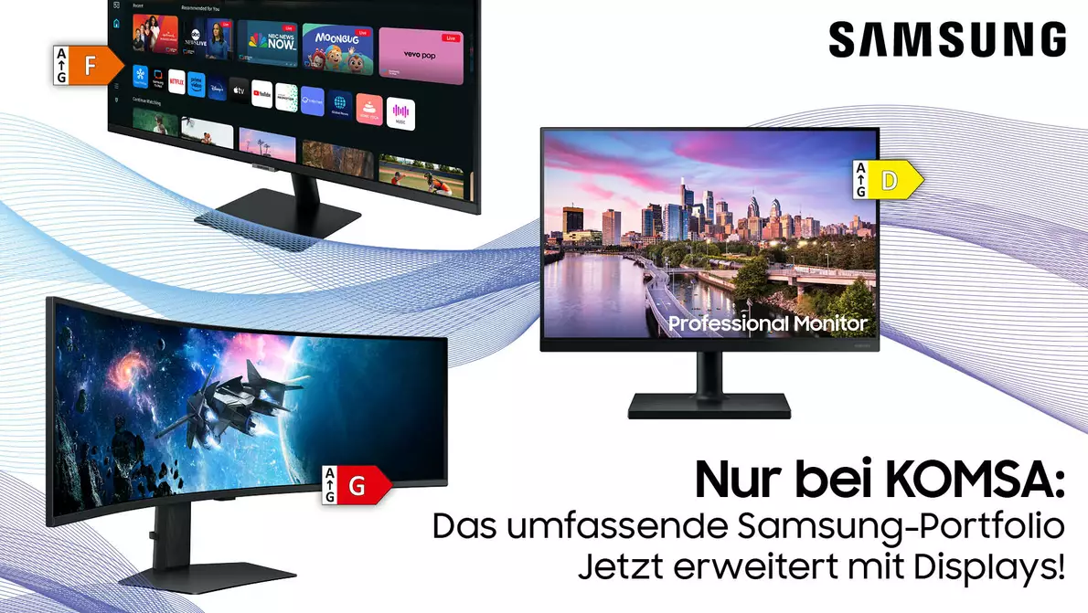 Samsung Displays bei KOMSA