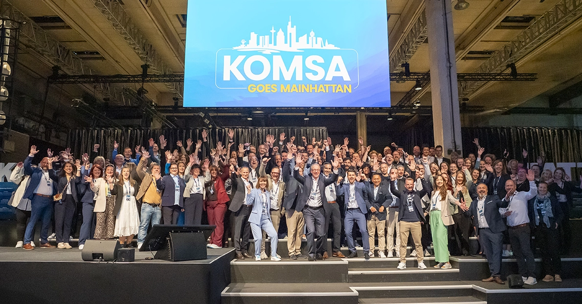 Team KOMSA und aetka @Hausmesse "KOMSA goes Mainhattan!