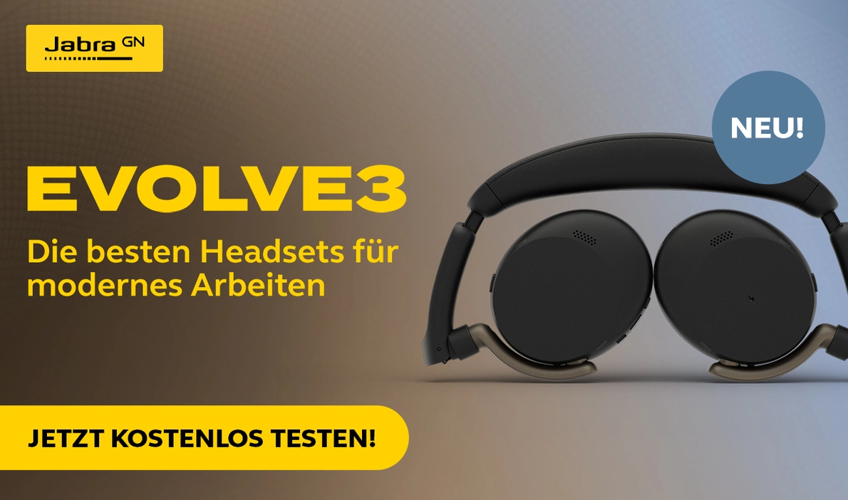 Jabra Evolve3 Testaktion Jabra Evolve3 Abbildung für Testaktion