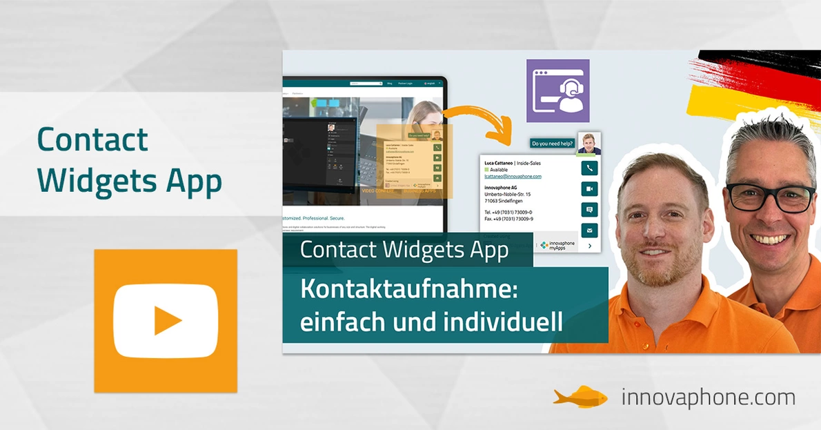 Contact Widgets App von innovaphone