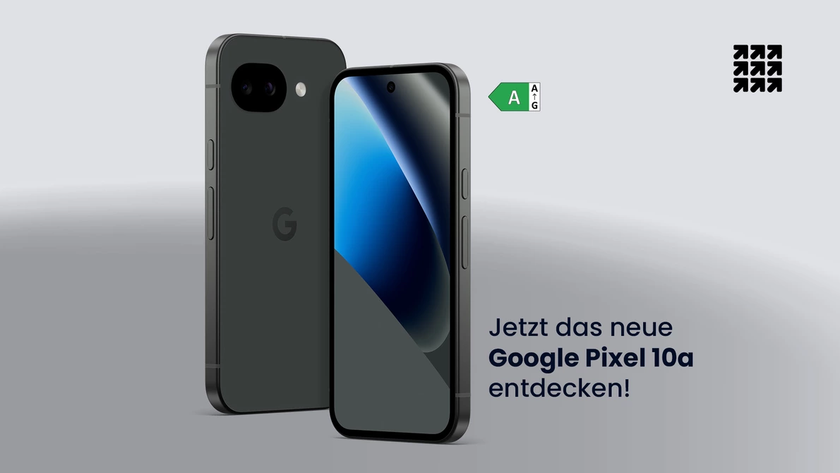 Obisidian Google Pixel 10 auf grauem Hintergrund
