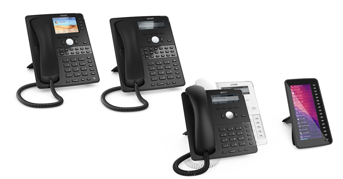 Produktbilder Snom VOIP Telefone aus der D7-Serie