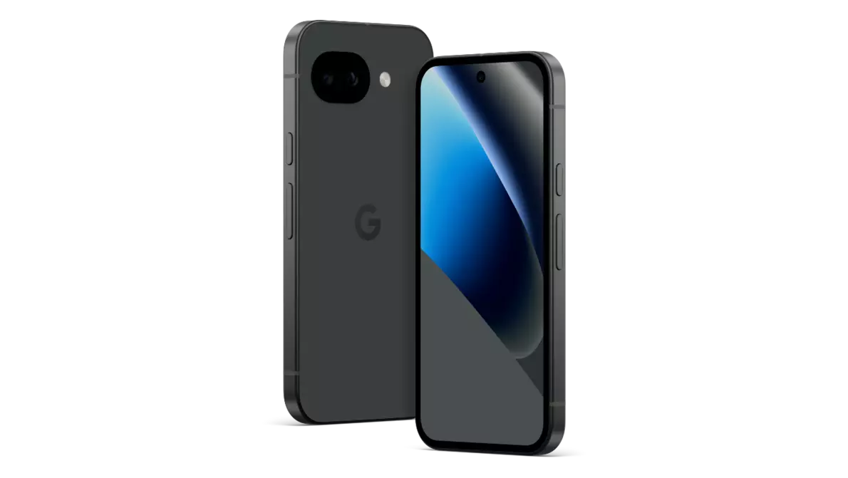 Pixel10 in Obsidian Farbe Schrägansicht