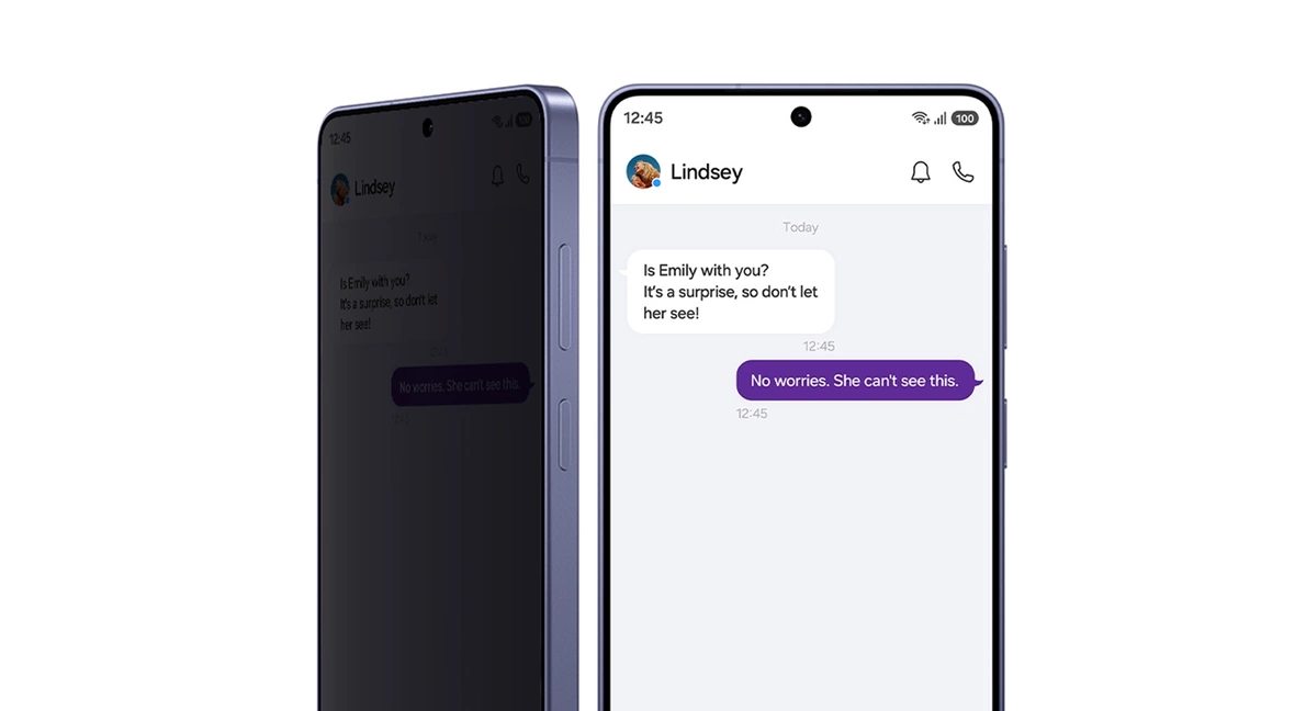 Darstellung der Privacy Funktion des Samsung Galaxy S26
