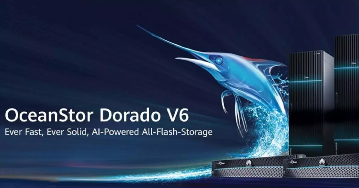 Bildkonstruktion für die Storagelösung OceanStor Dorado V6 von Huawei