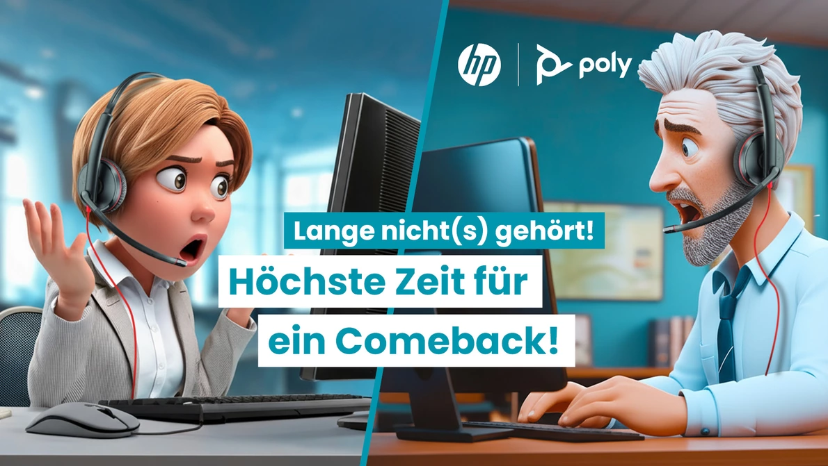 KI generierte Charaktere am Arbeitsplatz ärgern sich über Audioprobleme