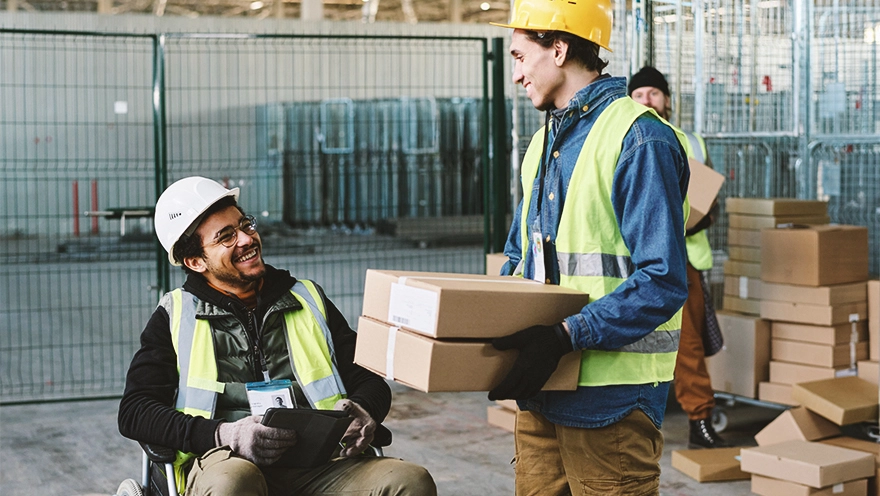 lieferung baustelle pakete