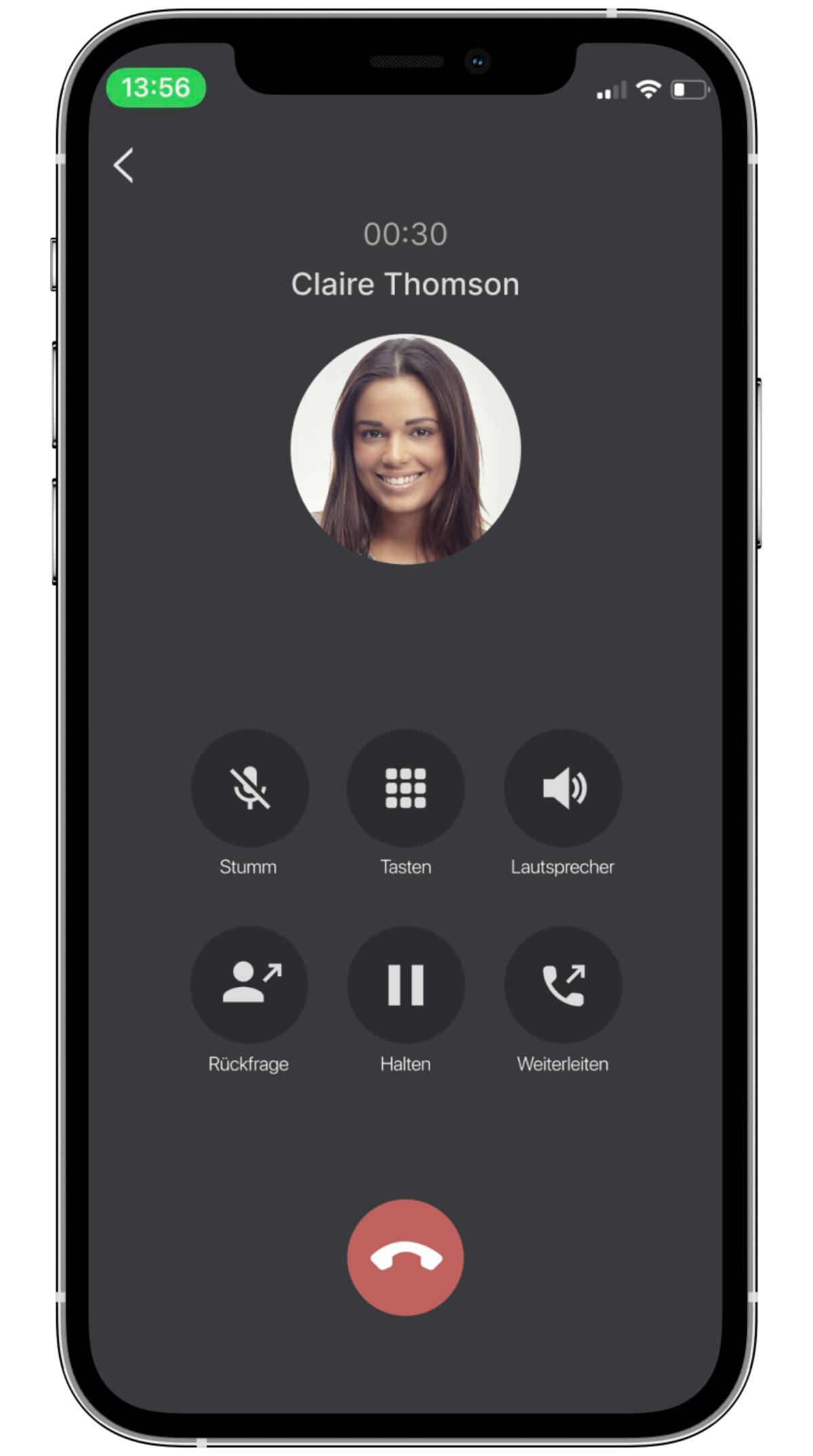 C4B Smartphone Anruf