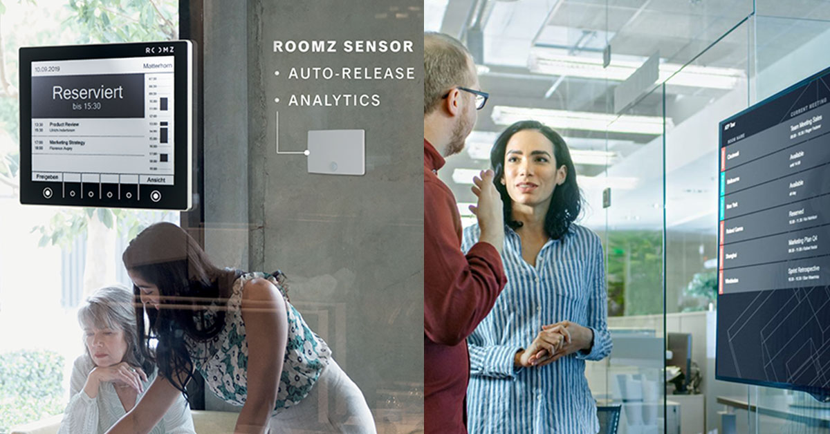 Die ROOMZ Meeting Room Solution ist die richtige Antwort, um die Nutzung Ihrer Meetingräume effizient zu verwalten. Sorgen Sie für eine effizientere Arbeitsatmosphäre und gewinnen Sie mit dem ROOMZ Sensor wertvolle Erkenntnisse und Auswertungen, um die optimale Raumnutzungsstrategie zu finden.