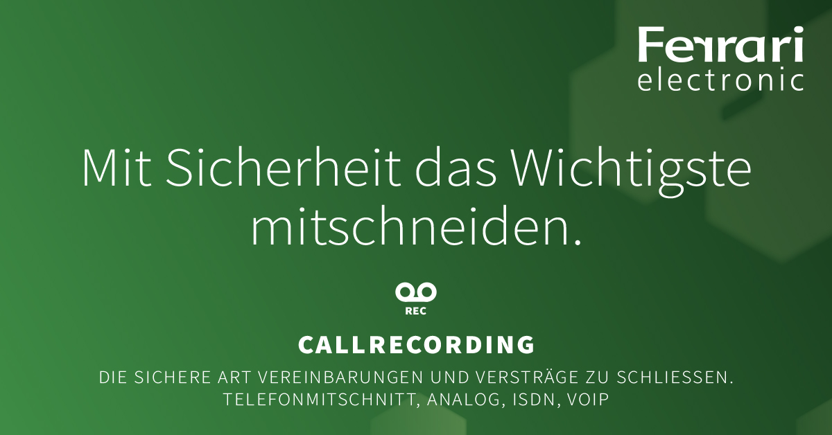 Ferrari Electronic Callrecording