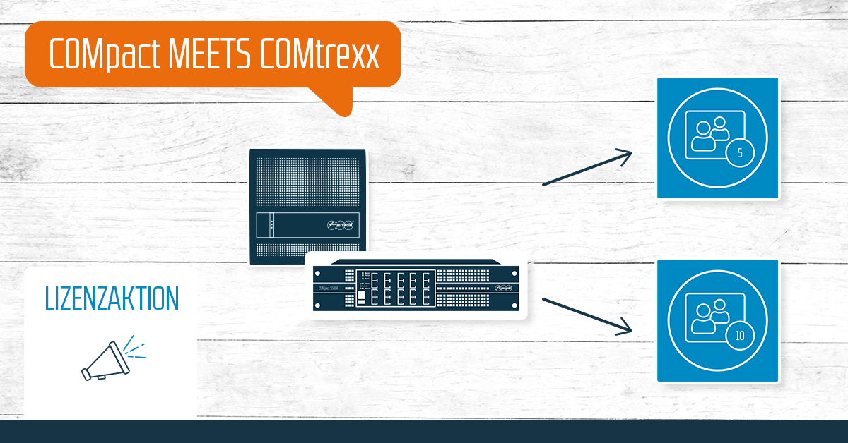 Auerswald COMpact meets COMtrexx Banner Auerswald COMpact meets COMtrexx Banner