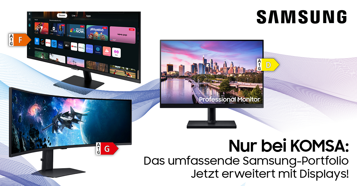 Samsung-Portfolio erweitert um Displays